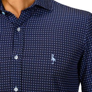 Thumbnail 3: TAILORBYRD Tailorbyrd Mens Micro Hemisphere Button Down Shirt 