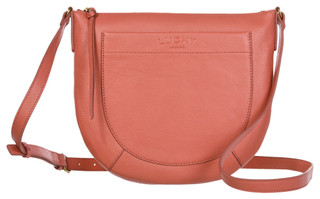 Thumbnail 1: Lucky Brand Lucky Brand Brick Rose Leather Saddlebag Crossbody Bag 