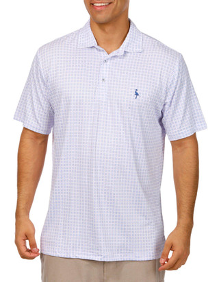 Thumbnail 1: TAILORBYRD Tailorbyrd Mens Geometric Performance Golf Polo 