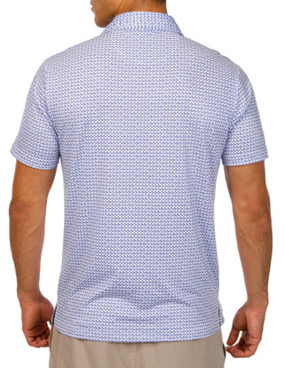 Thumbnail 2: TAILORBYRD Tailorbyrd Mens Nested Diamond Performance Golf Polo 