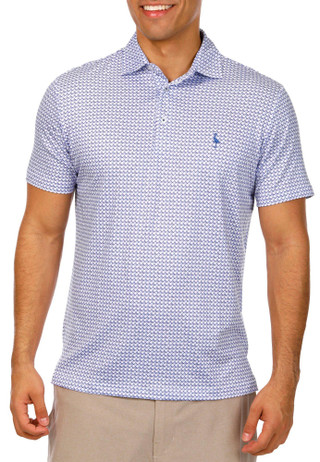Thumbnail 1: TAILORBYRD Tailorbyrd Mens Nested Diamond Performance Golf Polo 