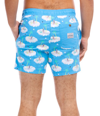 Thumbnail 2: Party Pants Men's Penguin Print Swim Shorts 
