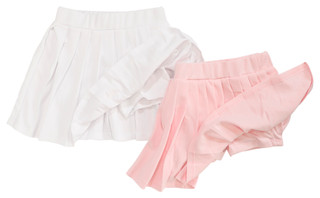 Thumbnail 2: VIOLET SKYE Violet Skye Big Girls 2 Pc Liverpool Skort Set - White Pink 