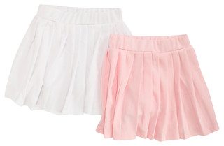 Thumbnail 3: VIOLET SKYE Violet Skye Big Girls 2 Pc Liverpool Skort Set - White Pink 