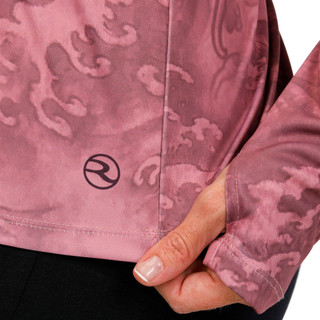Thumbnail 3: Reel Life Reel Life Womens Active 1/4 Zip Long Sleeve Print Top 