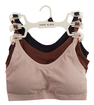 Thumbnail 1: ANNE KLEIN Women's Plus 3 Pk Solid Bras 