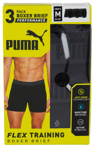 Thumbnail 1: Puma Men's 3 Pk Performance Boxer Briefs 