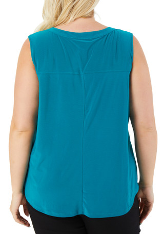 Thumbnail 2: Good Days Only Women's Plus 2-Pocket Sleeveless Top 