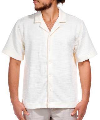 Thumbnail 1: MALIBU Men's Luxe Slub Knit Button Up 