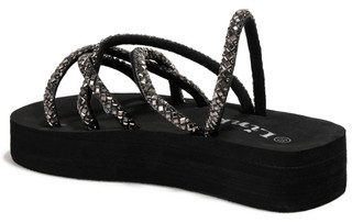 Thumbnail 2: Link Girls Rhinestone Strap Slides 