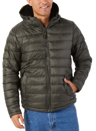 Thumbnail 1: Hawke & Co. Men's Outdoor Sherpa Lining Puffer Jacket 