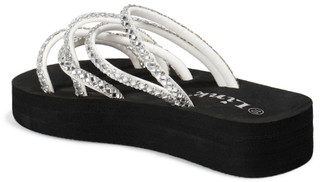 Thumbnail 3: Link Girls Rhinestone Strap Slides 