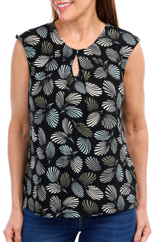 Thumbnail 1: Women's Sleeveless Floral Print Top 