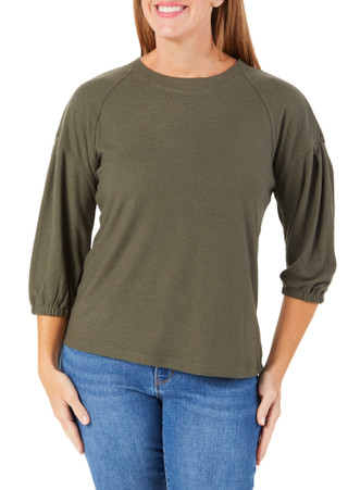 Thumbnail 1: Chenault Women's Solid Raglan Top 