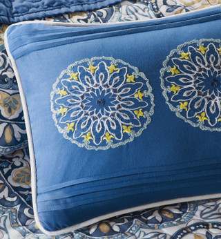 Thumbnail 10: Madison Park Madison Park Tangiers Blue 6-pc. Coverlet Set 