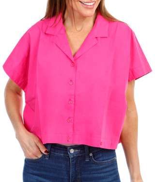 Thumbnail 1: Yfb Women's Solid Button Down Top 
