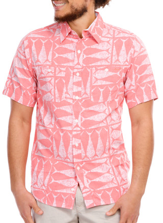 Thumbnail 1: Salt Life Men's Outdoor Fish Print Button Down Shirt 