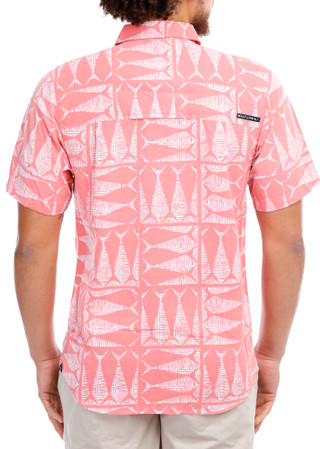 Thumbnail 2: Salt Life Men's Outdoor Fish Print Button Down Shirt 