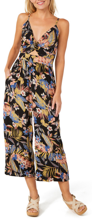 Thumbnail 1: Angie Angie Juniors Sleeveless Twist Front Cropped Jumpsuit 