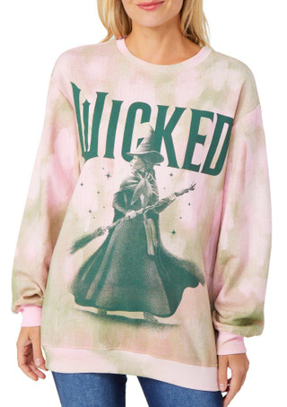 Thumbnail 1: WICKED Wicked Juniors Elphaba Crew Neck Sweater 