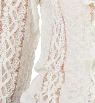 Thumbnail 3: Jolie & Joy Jolie & Joy Juniors Long Sleeve Ruffle Lace Top 