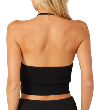Thumbnail 2: FCT BASICS FCT Basics Juniors Textured Halter Crop Top 