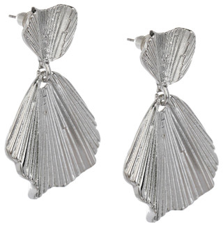 Thumbnail 2: Beach Chic Beach Chic Textured Shell Post Back Drop Earrings 