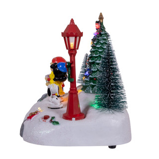 Thumbnail 5: Peanuts Peanuts 6-Inch Lighted Musical Carolers Tabletop Decor 