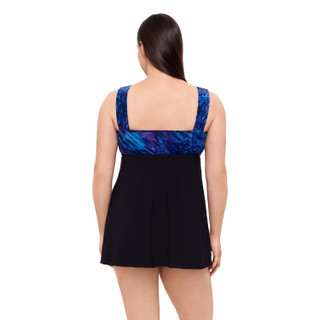 Thumbnail 2: GREAT LENGTHS Great Lengths Womens Marble Tie Front Swim Dress 