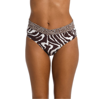 Thumbnail 1: La Blanca La Blanca Womens High Waisted Zebra Print Swim Bottoms 