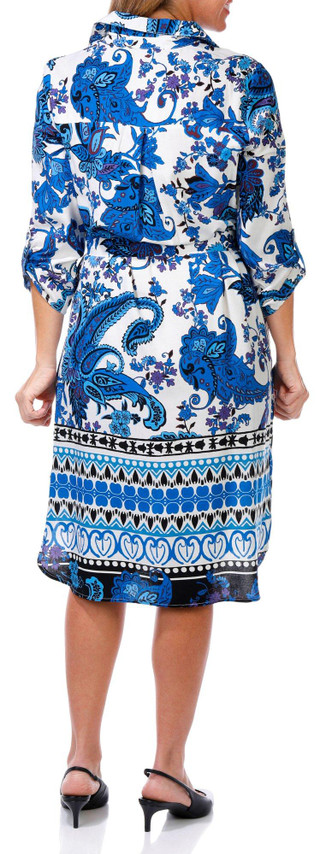 Thumbnail 3: FIGUEROA & FLOWER Figueroa & Flower Womens 3/4 Sleeve Shirt Dress 