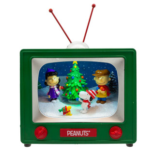 Thumbnail 1: Peanuts Peanuts  6-Inch Outdoor Scene Musical TV Table 