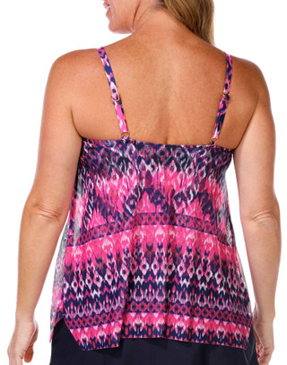 Thumbnail 3: Island Waves Island Waves Womens Scoop Neck Tankini Top 