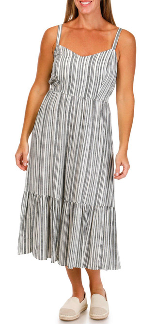 Thumbnail 1: Absolutely Famous Absolutely Famous Womens Sleeveless Striped Maxi Dress 