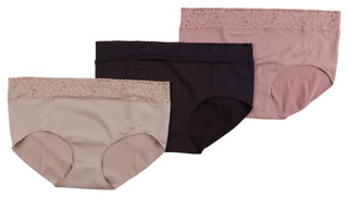 Thumbnail 1: Bali Bali Womens 3 Pk Comfort Revolution Seamless Brief Panties 