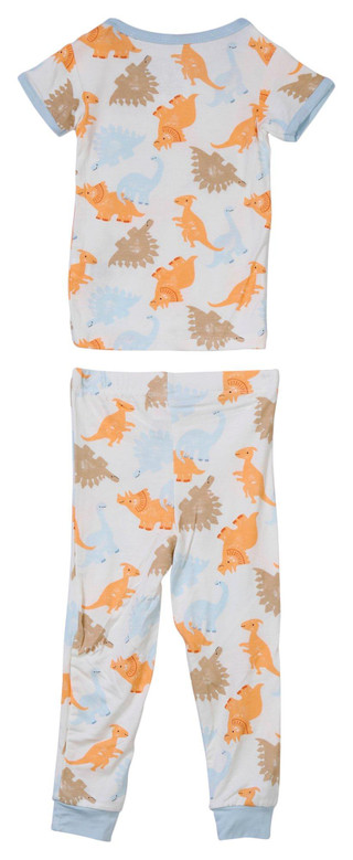 Thumbnail 2: MILKBERRY Milkberry Baby Boys 2 Pc Dino Print Pajama Set 