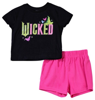 Thumbnail 1: WICKED Wicked Toddler Girls 2 Pc Shorts Set 