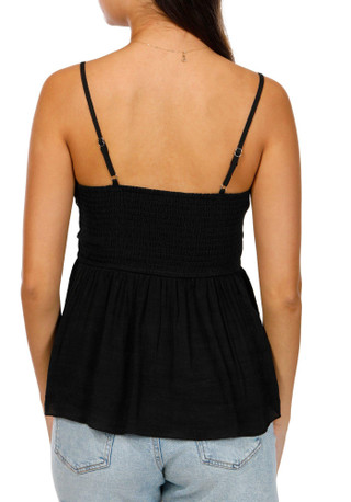 Thumbnail 2: REBELLION Rebellion Juniors Sleeveless Crochet Babydoll Top 