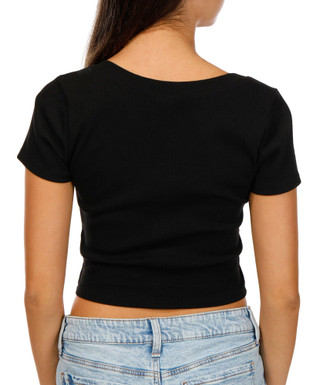 Thumbnail 2: BOZZOLO Bozzolo Juniors Short Sleeve Ribbed Snap Button Top 