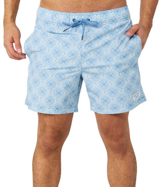 Thumbnail 1: BEACH BROS Beach Bros Mens Boxed Floral Swim Trunks 
