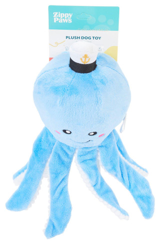 Thumbnail 2: Zippy Paws 12 in Playful Pal Octopus Plush Dog Toy 