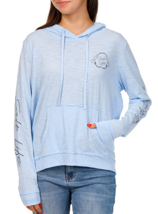 Thumbnail 1: Salt Life Salt Life Junior Long Sleeve Hooded Graphic Tee 