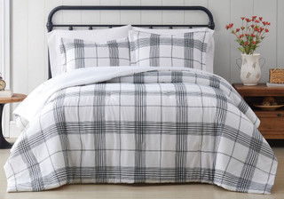 Thumbnail 4: Cottage Classics Cottage Classics Cottage Plaid Quilt Set 
