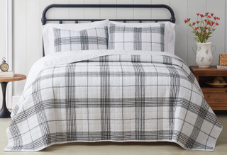 Thumbnail 2: Cottage Classics Cottage Classics Cottage Plaid Quilt Set 