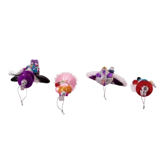 Thumbnail 6: NOBLE GEMS Noble Gems 4 Pc. Glass Nutcracker Suite Ornament Set 