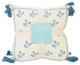 Thumbnail 1: Zest Kitchen + Home ZEST Kitchen +  Home 2 Pk Floral Decorative Pillow 