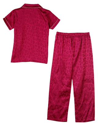 Thumbnail 3: Juicy Couture Juicy Couture Big Girls Hot Pink Satin Pajama Set 