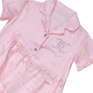 Thumbnail 2: Juicy Couture Juicy Couture Little Girls Light Pink Satin Pajama Set 