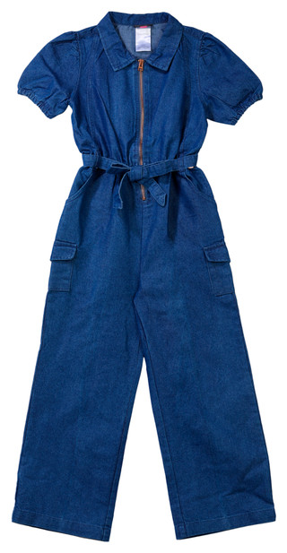 Thumbnail 1: Vince Camuto Vince Camuto Big Girls Denim Jumpsuit 