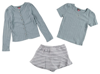 Thumbnail 1: Vince Camuto Vince Camuto Big Girls 3 Pc Cardigan Tee & Skort Set 